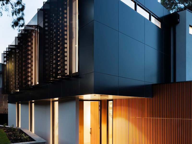A modern multi-unit residential building exterior